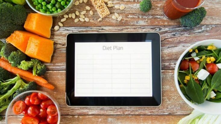 hartimi i një plani diete për humbje peshe