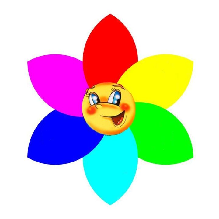Lule e bërë nga letra me ngjyra me gjashtë petale, secila prej të cilave simbolizon një mono-dietë