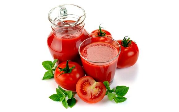 Lëng domate për dietë japoneze